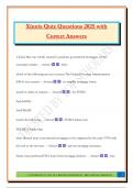 Xinnix Quiz Questions 2025 with Correct Answers