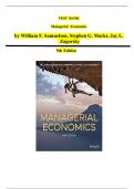 TEST BANK FOR Managerial Economics&comma; 9th Edition By William F&period; Samuelson&comma; Stephen G&period; Marks&comma; Jay L&period; Zagorsky ISBN&semi; 9781119554912 All Chapters Fully Covered Complete Guide A&plus;&vert;&vert;NEWEST VERSION 2025&vert;&vert;&period;