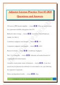 Adjuster License Practice Test &num;1 2025 Questions and Answers