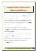 Adjuster license practice test 2025 Questions and Answers