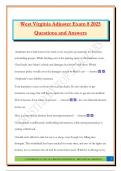West Virginia Adjuster Exam 8 2025 Questions and Answers