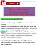 Galen NUR 242 Exam 1 Med-Surg Tested &lpar;Latest 2025 &sol; 2026&rpar; Questions with Revised Rationalized Answers&comma; &lpar;A&plus; Guarantee&rpar;