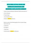 APCO EMD ACTUAL EXAM AND COMPLETE QUESTIONS AND ANSWERS&sol;100&percnt; RATED CORRECT