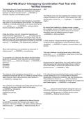 SEJPME Mod 3- Interagency Coordination Post Test with Verified Answers