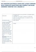 Exam &lpar;elaborations&rpar; NYC MASTER ELECTRICAL  