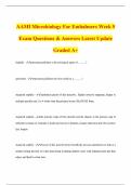 AAMI Microbiology Bundled Exam with 100&percnt; correct answers