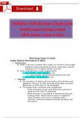 BUNDLE for Galen NUR 242 Exam 1&comma; 2&comma; 3 & 4 Med-Surg Test with Study Notes &plus; Study Guide&colon; ALL IN ONE &lpar;Latest 2025 &sol; 2026&rpar;&colon; &lpar;A&plus; Guarantee&rpar;