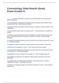 Cosmetology State Boards &lpar;Iowa&rpar; Exam-Graded A