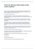 Final Lib 160 Iowa State Study Guide Latest Updated