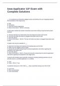 Iowa Applicator 11F Exam with Complete Solutions