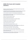 IOWA CDL Exam with Complete Solutions