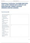 Exam &lpar;elaborations&rpar; Phlebotomy Certification    