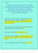 CERTIFIED ENROLLER EXAM - COVERED  CALIFORNIA NEWEST 2025&sol;2026 COMPLETE 150  QUESTIONS AND CORRECT ANSWERS  &lpar;VERIFIED ANSWERS&rpar; &vert;ALREADY GRADED  A&plus;&vert;&vert;BRAND NEW VERSION&excl;&excl;