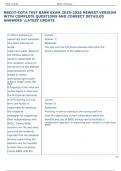 Exam &lpar;elaborations&rpar; NBCOT-COTA  