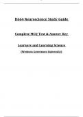 D664 Neuroscience Study Guide &ndash; 2025 Complete MCQ Test & Answer Key