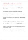 WGU D268 Exam 47 Questions with Verified Answers&comma;100&percnt;CORRECT