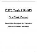 D270 Task 2 &ndash; RHM3&colon; Planning and Conducting Research &ndash; First Task Passed &lpar;WGU&comma; 2025&rpar;