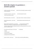 BUS 381-chapter 11 questions n answers passed