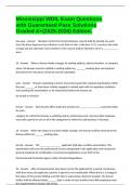 Mississippi WDIL Exam Questions with Guaranteed Pass Solutions Graded A&plus;&lpar;2025-2026&rpar; Edition&period;