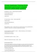 Private Applicator Training Exam Questions and Actual Complete Answers &lpar;2025-2026&rpar; Updated&period;