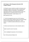 L&E Chapter 1&colon; Risk Management Questions With Complete Solutions