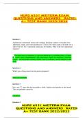 NURS 6531 MIDTERM EXAM QUESTIONS AND ANSWERS&Tab;RATED A&plus; TEST BANK 2025&sol;2026