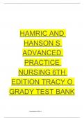 Hamric and Hanson s Advanced Practice Nursing 6th Edition Tracy O Grady Test Bank