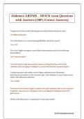 Abdomen ARDMS &lowbar; MOCK exam Questions  with Answers &lpar;100&percnt; Correct Answers&rpar; 