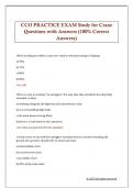 CCO PRACTICE EXAM Study for Crane  Questions with Answers &lpar;100&percnt; Correct  Answers&rpar;