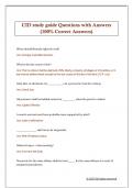CID study guide Questions with Answers  &lpar;100&percnt; Correct Answers&rpar; 