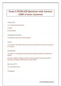 Exam 2 NURS 629 Questions with Answers  &lpar;100&percnt; Correct Answers&rpar; 