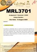 MRL3701 Assignment 1 &lpar;COMPLETE ANSWERS&rpar; Semester 2 2025 - DUE 12 August 2025