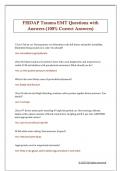 FISDAP Trauma EMT Questions with  Answers &lpar;100&percnt; Correct Answers&rpar; 