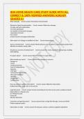 HHA HOME HEALTH CARE STUDY GUIDE WITH ALL CORRECT & 100&percnt; VERIFIED ANSWERS&vert;ALREADY GRADED A&plus;