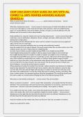 CNAP&vert;HHA EXAM STUDY GUIDE &lpar;NA 309&rpar; WITH ALL CORRECT & 100&percnt; VERIFIED ANSWERS&vert;ALREADY GRADED A&plus;