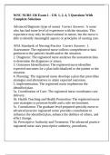 WNC NURS 136 Exam 1 - CH&period; 1&comma; 2&comma; 4&comma; 5 Questions With Complete Solutions