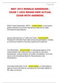 MGT 3013 RONALD ANDERSON -  EXAM 1 2025 BRAND NEW ACTUAL  EXAM WITH ANSWERS&period;