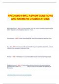 APCO EMD FINAL REVIEW QUESTIONS AND ANSWERS GRADED A&plus; 2025