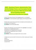 CMFO - Municipal Finance Administration Final  Verified Multiple Choice and Conceptual Actual  Emended Exam Questions With Reviewed 100&percnt;  Correct Detailed Answers  Guaranteed Pass&excl;&excl;Current Update 
