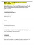 PULM TOP Exam Guide Questions and CORRECT Answers