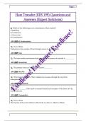 Heat Transfer &lpar;EES 199&rpar; Questions and  Answers &lpar;Expert Solutions&rpar; 