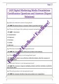 IAB Digital Marketing Media Foundations  Certification Questions and Answers &lpar;Expert  Solutions&rpar; 