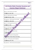 IAB-Media-Math-Formulas Questions and  Answers &lpar;Expert Solutions&rpar;