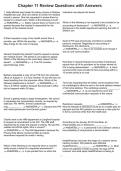 Chapter 11 Review Questions with Answers