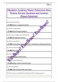 Mandalyn Academy Master Esthetician State  Written Review Questions and Answers  &lpar;Expert Solutions&rpar; 