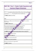 MIC 301&colon; Test 1 &plus; Study Guide Questions and  Answers &lpar;Expert Solutions&rpar;