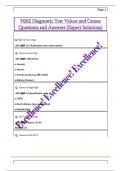 N262 Diagnostic Test Values and Causes  Questions and Answers &lpar;Expert Solutions&rpar;