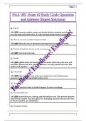 NAA 100--Exam &num;2 Study Guide Questions  and Answers &lpar;Expert Solutions&rpar;