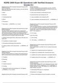 NURS 2400 Exam &num;2 Questions with Verified Answers Graded A&plus;