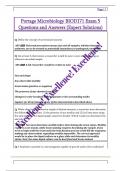 Portage Microbiology BIOD171 Exam 5  Questions and Answers &lpar;Expert Solutions&rpar; 